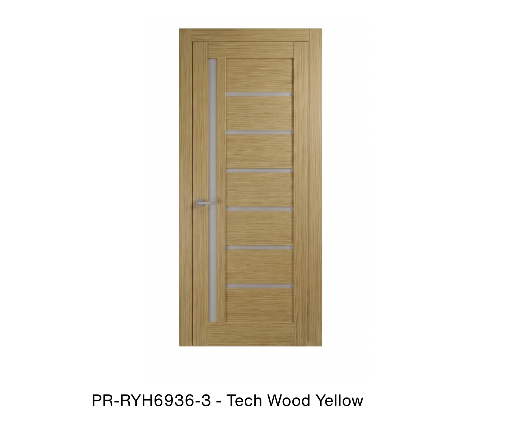 178346 - Single mdf modern interior swing door with frosted glass