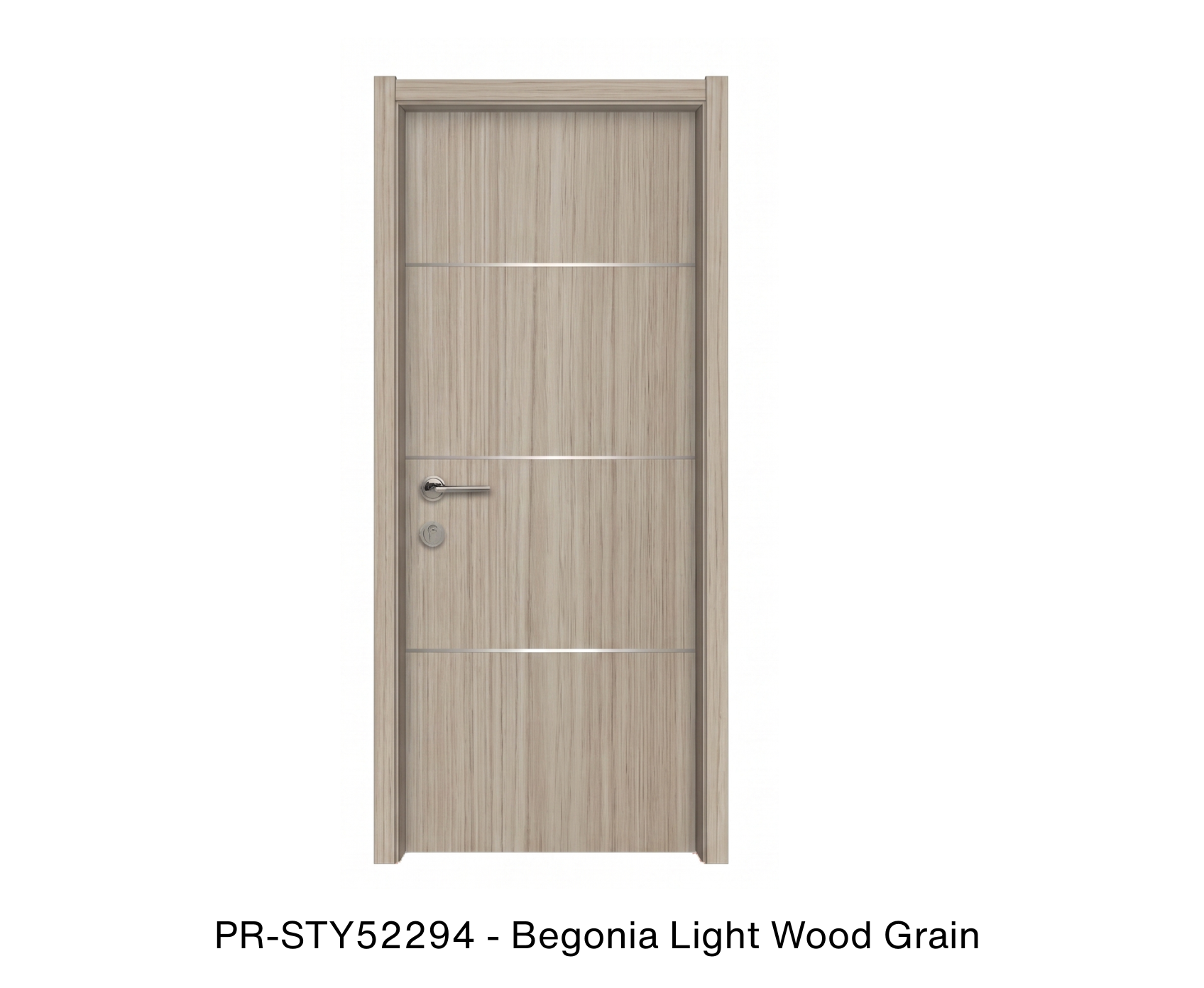 PRST008 - Single solid wood with honeycomb flush interior swing door