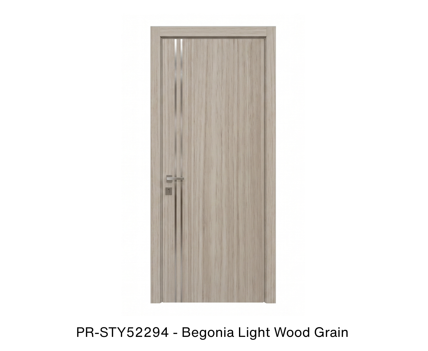 254498 - Single solid wood with honeycomb flush interior swing door