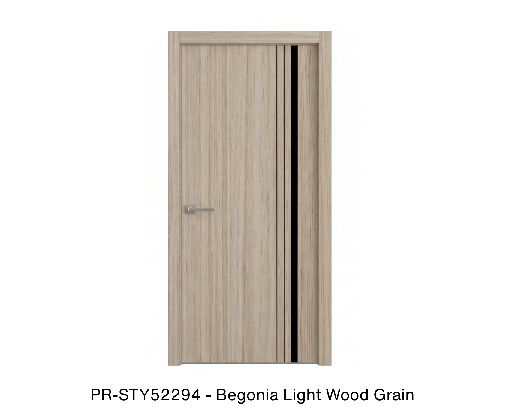 261295 - Single solid wood with honeycomb flush interior swing door
