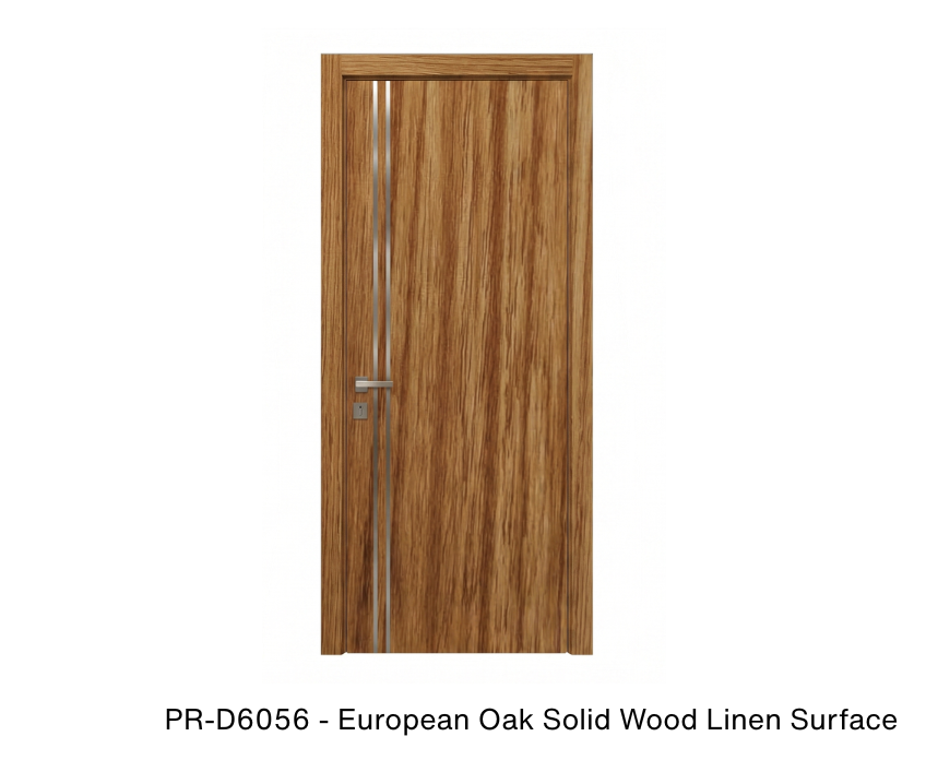 254498 - Single solid wood with honeycomb flush interior swing door