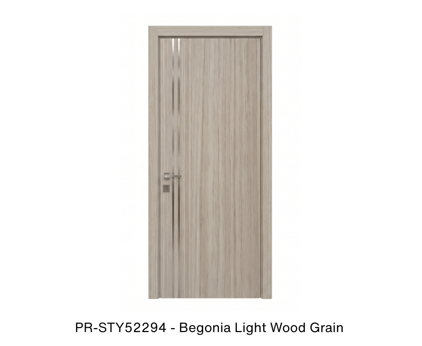 254498 - Single solid wood with honeycomb flush interior swing door