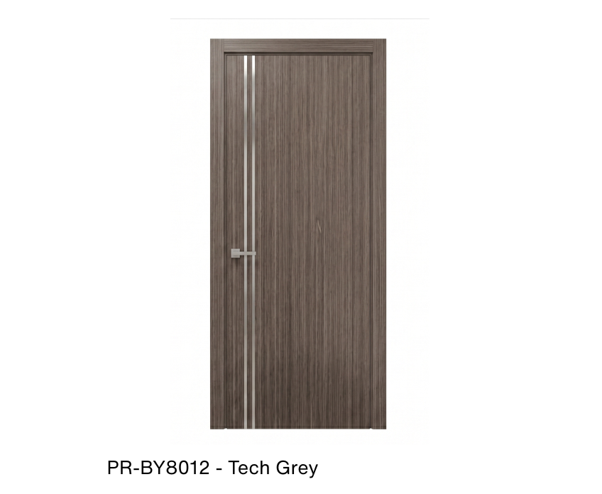 254498 - Single solid wood with honeycomb flush interior swing door