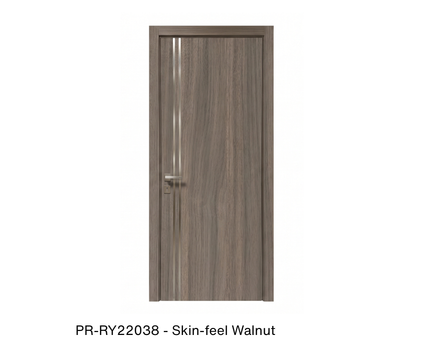254498 - Single solid wood with honeycomb flush interior swing door