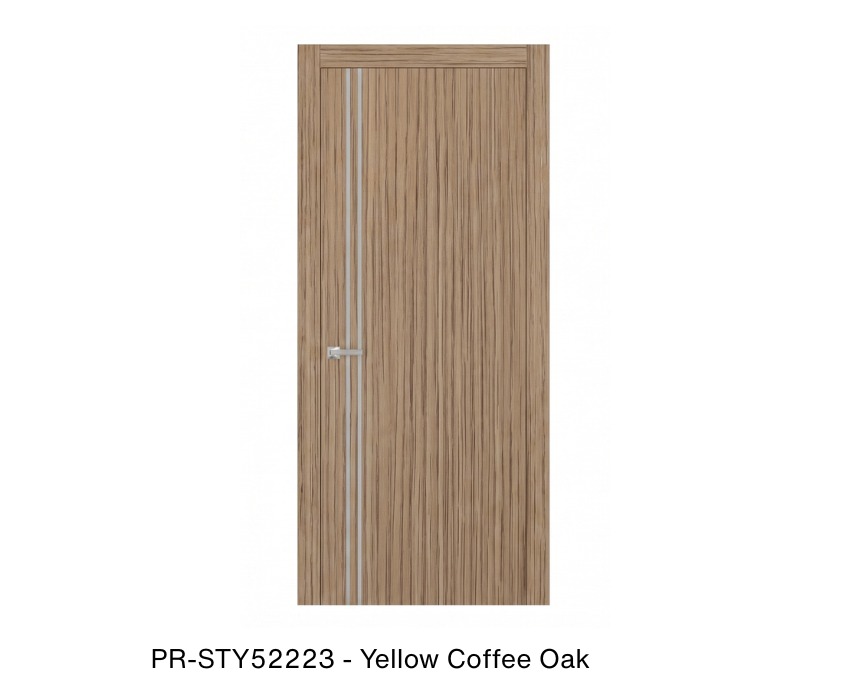 254498 - Single solid wood with honeycomb flush interior swing door