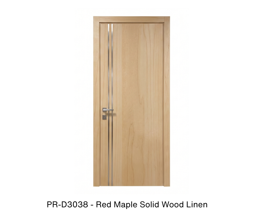 254498 - Single solid wood with honeycomb flush interior swing door