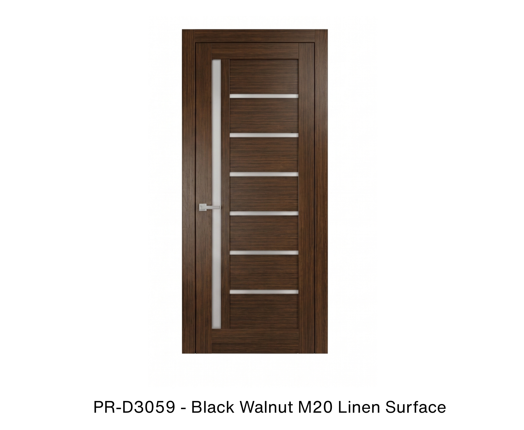 178346 - Single mdf modern interior swing door with frosted glass