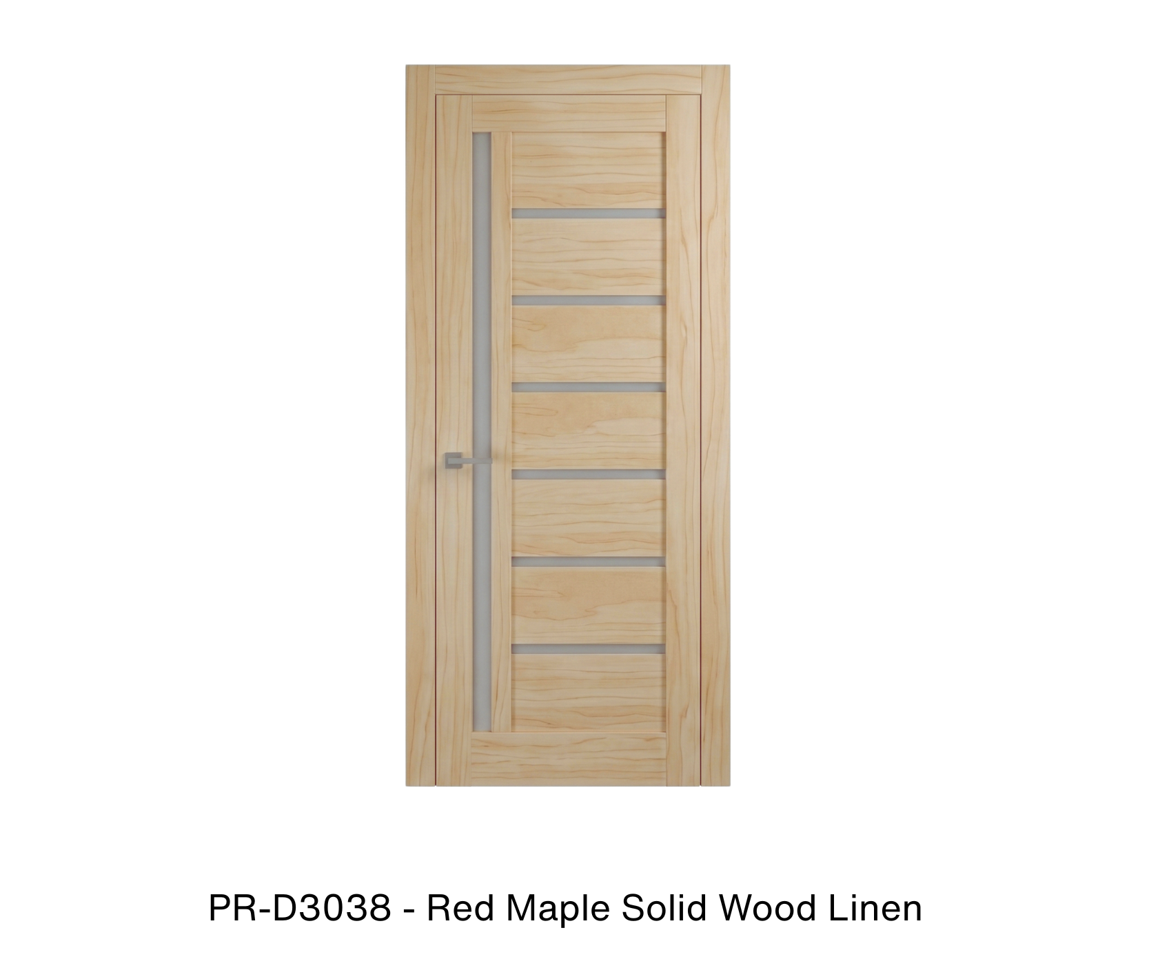 178346 - Single mdf modern interior swing door with frosted glass