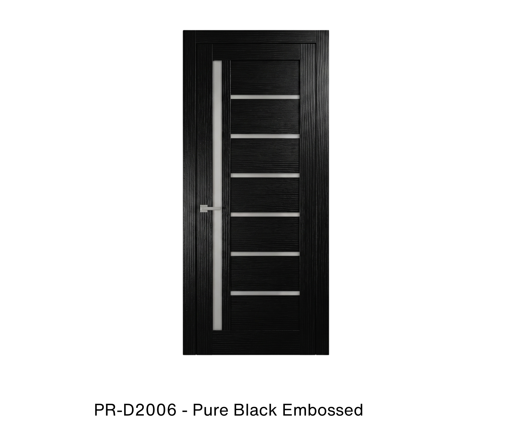 178346 - Single mdf modern interior swing door with frosted glass
