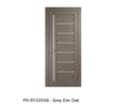 178346 - Single mdf modern interior swing door with frosted glass