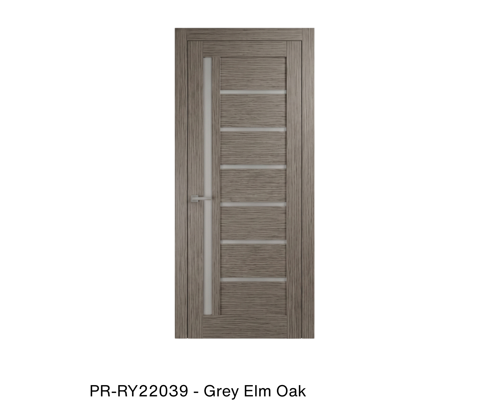 178346 - Single mdf modern interior swing door with frosted glass