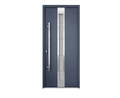 241021 - Single swing metal-aluminum modern exterior door with triplex glass